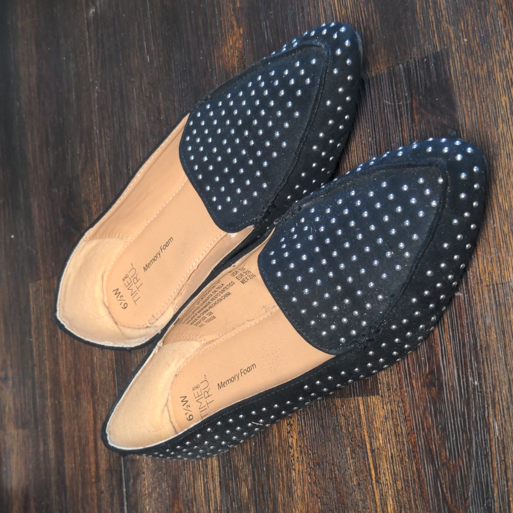 Time and Tru Studded Loafers